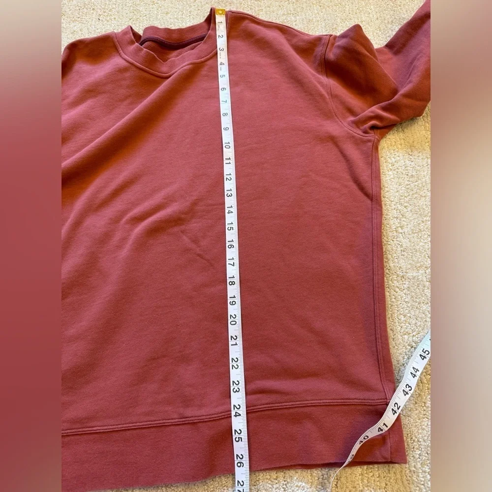 Lululemon Perfectly Oversized Crew in Soft Cranberry color
